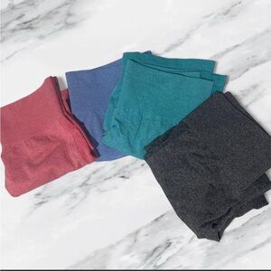 4-Pack Seamless BBL scrunch gym new Athletic Shorts -